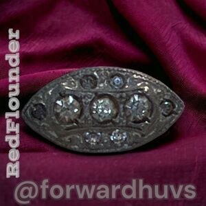 Bundle Sale 3 for $15 | Antique Silver Tone Brooch with Rhinestones